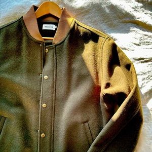 Taylor Stitch Forest Green Wool Bomber - size 44